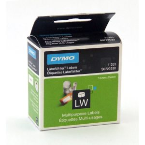 Dymo etichette per stampanti Labelwriter 13x25 mm rimovibili