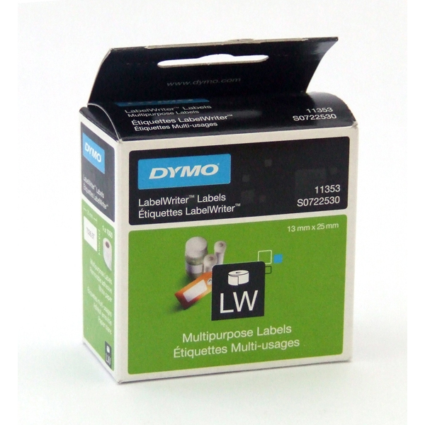 Dymo etichette per stampanti Labelwriter 13x25 mm rimovibili