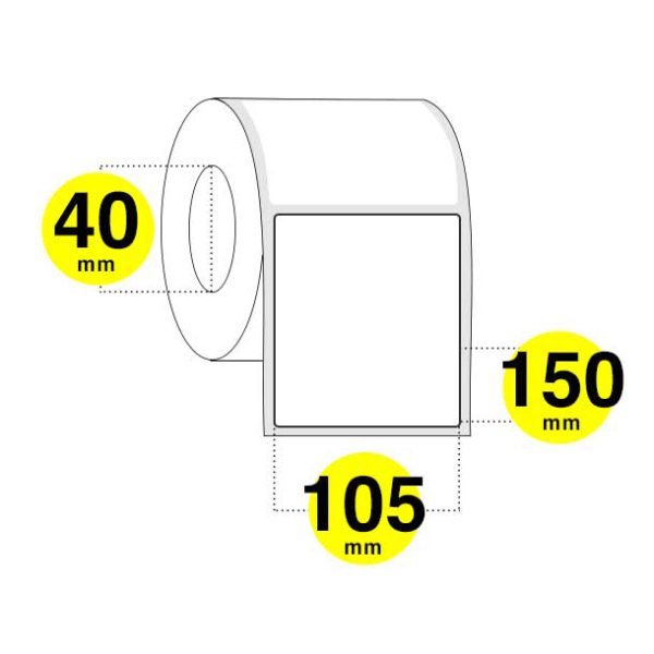 Etichette adesive 105 x 150 mm carta termica diretta