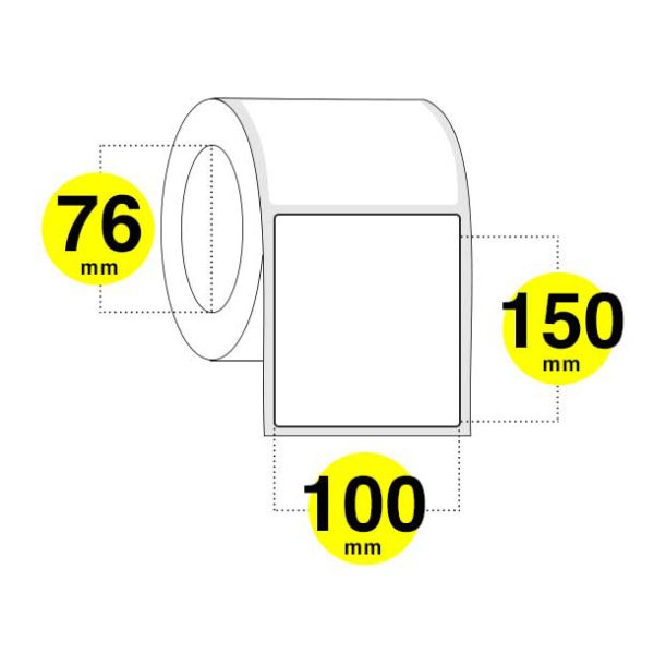 Etichette adesive 100x150 mm carta termica diretta