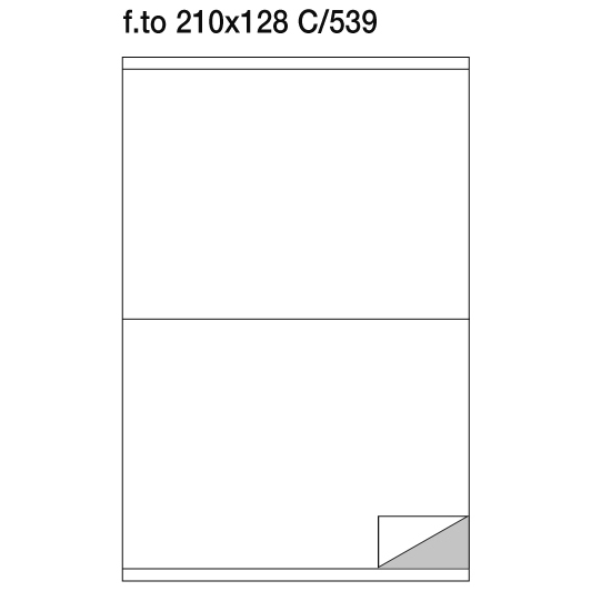 Markin etichette su fogli A4 adesivi stampabili 210x128 mm