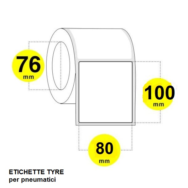 etichette tyre anima 76