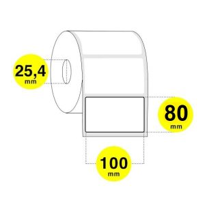 100X80 etichette rotolo termiche