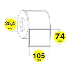 Etichette adesive 105x74 mm carta termica diretta