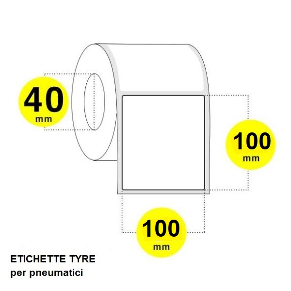 etichette gommisti 100x100 tyre